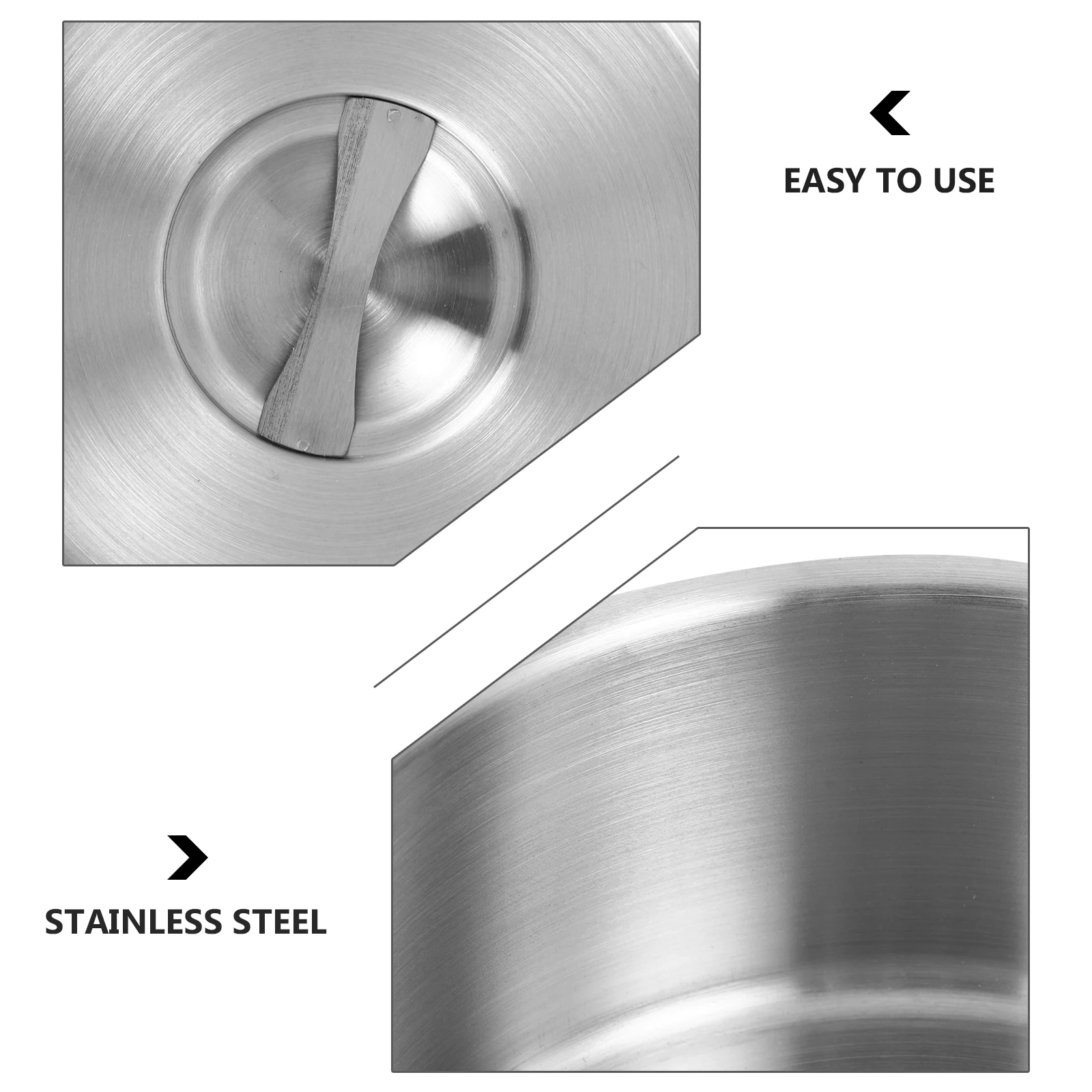 

Stainless Steel Steamed Egg Bowl Large Capacity Multi-Functional Kitchenware For Home Camping Restaurant Use Dessert Stew Ramen