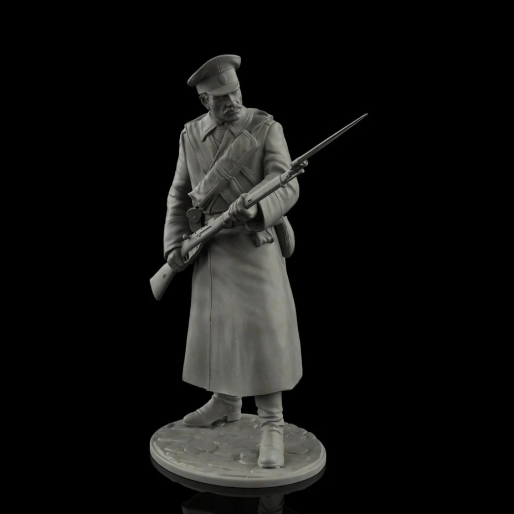 75MM resin figure unpainted model kit, military subject matter, Russian infantry, unassembled and unpainted GK,1141R