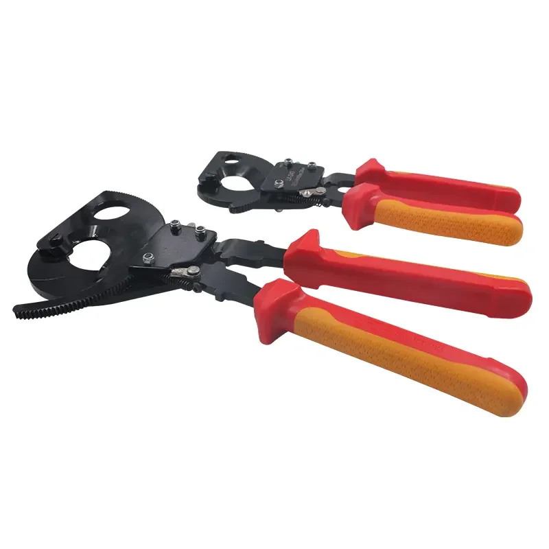 1000V Heavy-Duty Insulated Ratchet Cable Cutter Multi-Strand Aluminum Copper Cable Cutting Machine for Vehicle Repair Tools