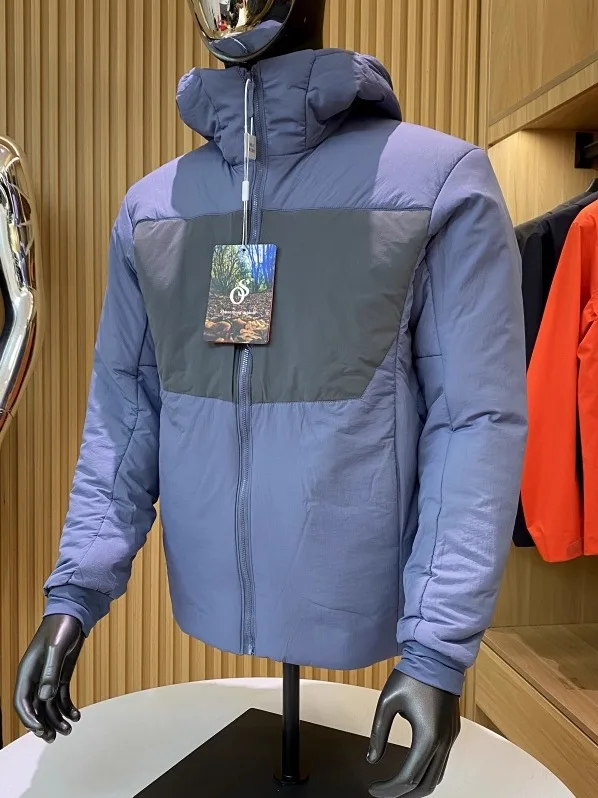 

Men's Outdoor Casual Hooded Cotton Jaet Water-Resistant Warm Faionable Polyester Fiber Fill Loose Fit Long Sve Zipper