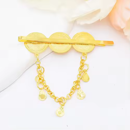 Ladies Metal Tassel Hair Clip Middle East India Style Coin Hair Accessories Bohemian Wedding Party Hairpins - Image 3