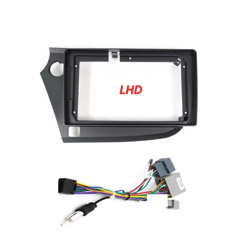 Kit de cadre de panneau de garniture d'autoradio pour Honda Insight, stéréo, lecteur DVD, 2Din, 2009 - 2014