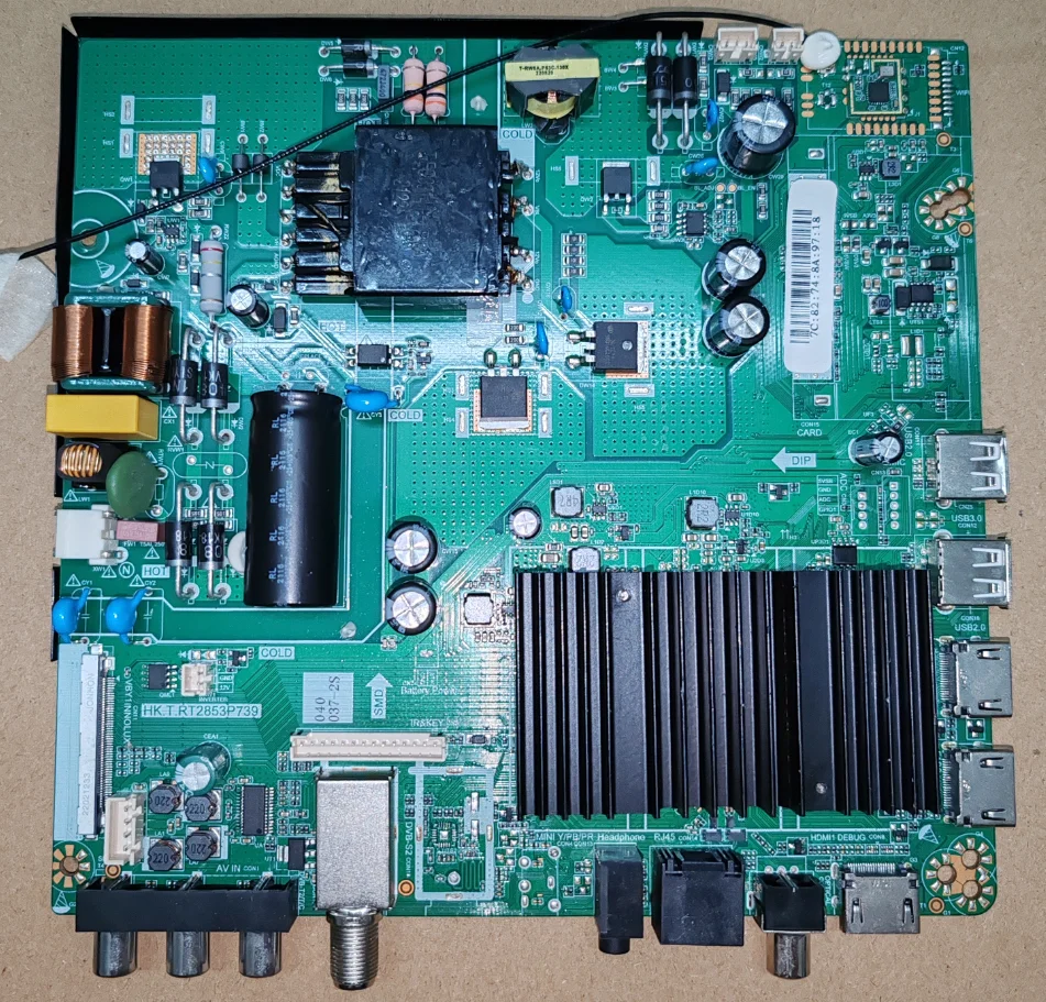 

HK.T.RT2853P739 4K Smart WiFi Network TV Motherboard for 2G+16G 72--79v 570ma