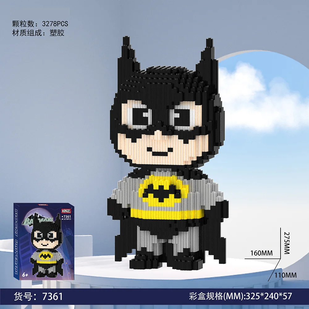 마블 슈퍼 영웅 매직 빌딩 블록 독 배트맨 스파이더 맨 Xinz 모델 Nick Judy Losto 조립 미니 벽돌 피규어 장난감