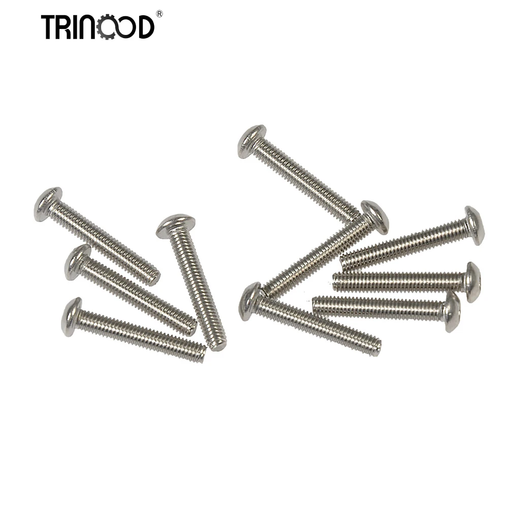 TRINOOD M3 Hexagon Hex Socket Head Button Allen Bolt Machine Screw 3X8mm 3X12mm 3X18mm For RC Car