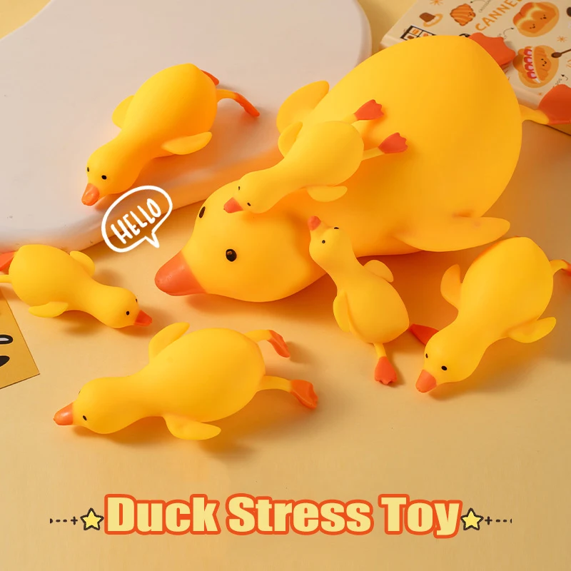

Duck Stress Toys Squeeze Vent Squishy Anti-stress Abreact Stress Ball Decompression Fidget Sensory Toys Christmas Party Gift