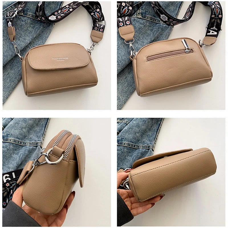 Fashion Brand Handbag Women Luxury Soft Leather Shoulder Crossbody Bag Designer 2024 New LadyTote Bag High Quality Female Purses