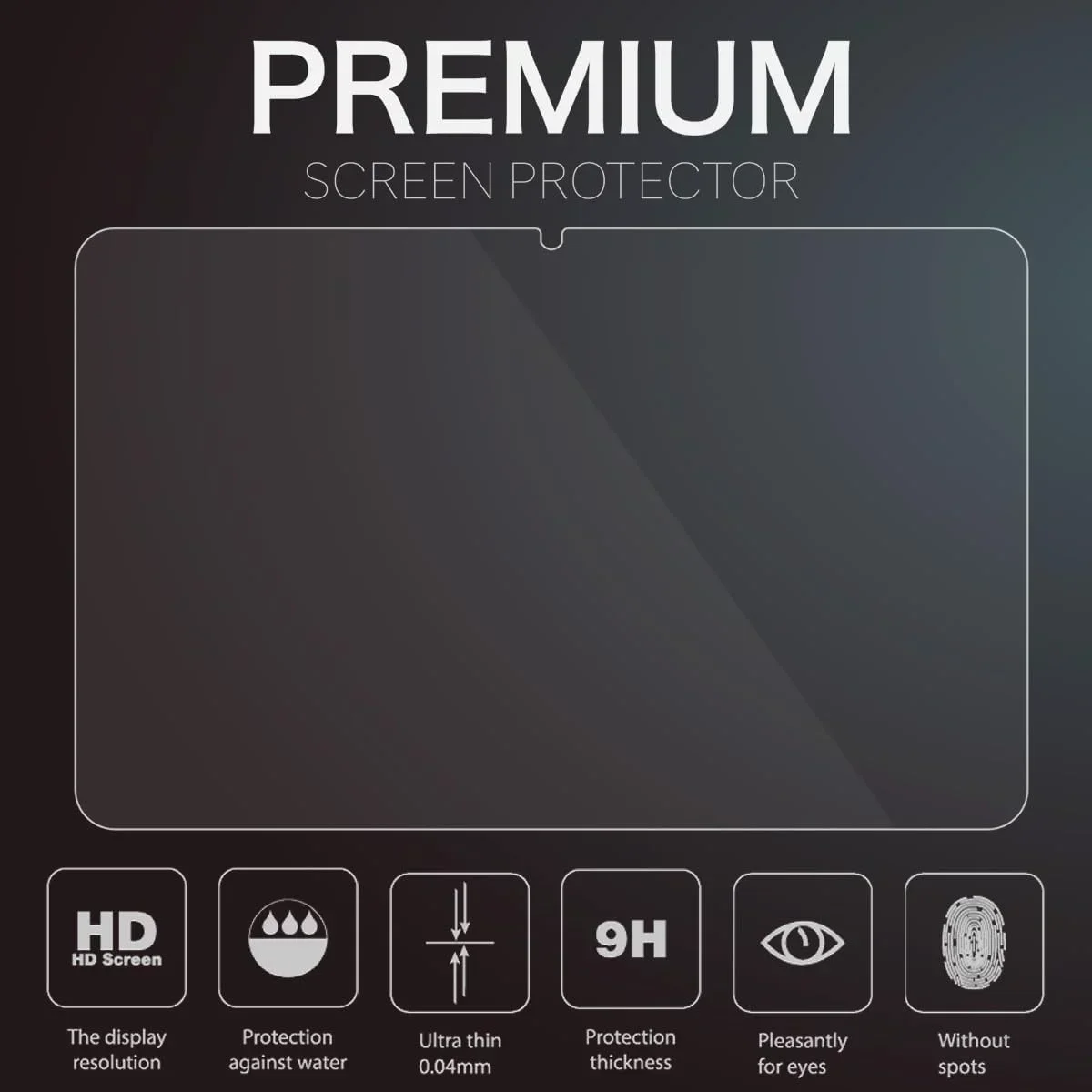 สำหรับ P40HD Teclast 10.1ฟิล์มป้องกันหน้าจอกระจกป้องกัน2022แท็บเล็ตกันชัดเจนแบบ HD บเบิ้ลฟรี