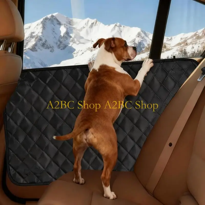 A2BC Set Of 2 Universal Pet Car Pad With Anti Slip Backing Prevents Scratch