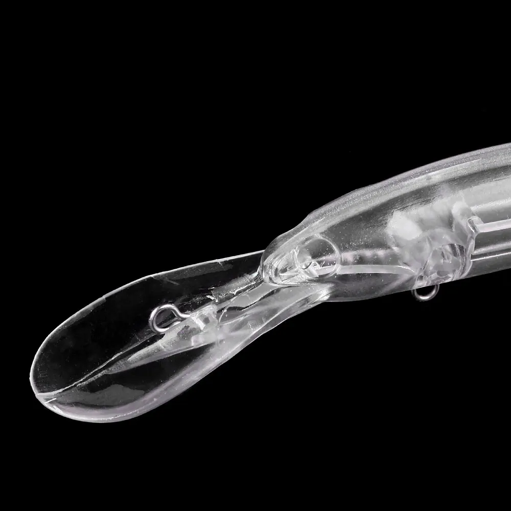 10pcs 12.5cm 8.2g Unpainted Minnow Fishing Lure Blanks Clear DIY Hard Bait Body Jerkbait Wobbler for Custom Painting/Airbrush