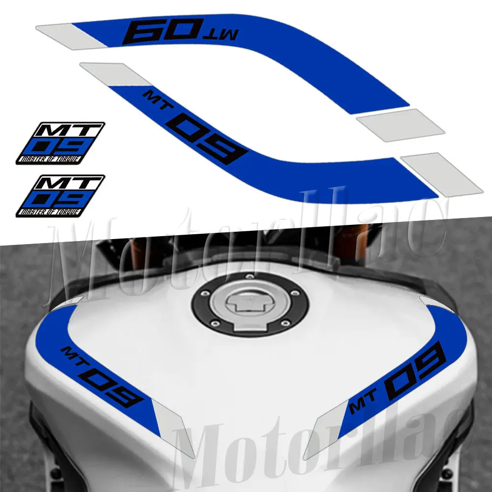 3M Motorrad-Tankaufkleber mit MT-LOGO-Streifen, wasserdicht, für MT-09 MT09 mt 09 FZ-09 FZ09 2014-2023 – Detail 2