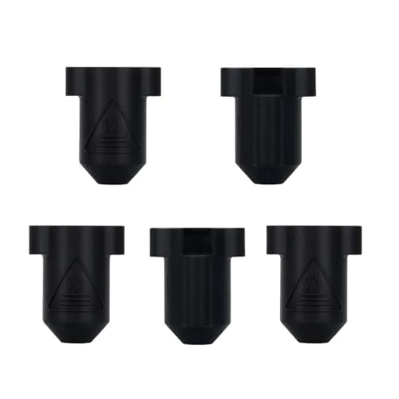 5Pcs Silicone Socks Heat Insulation Case Cover For Creality K1/ K1max Ceramic Heating Block Kit For K1 Hotend Black Easy To Use