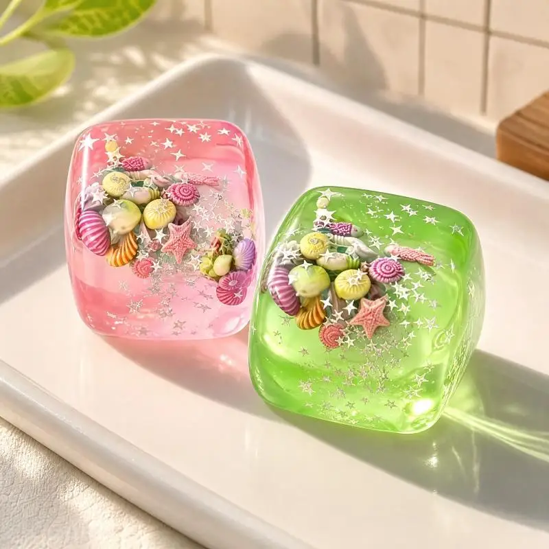 Adult Ocean Cube Stress Balls Sensory Fidget Toys Maltose Water Balls Relieve Anxiety Toys Presents