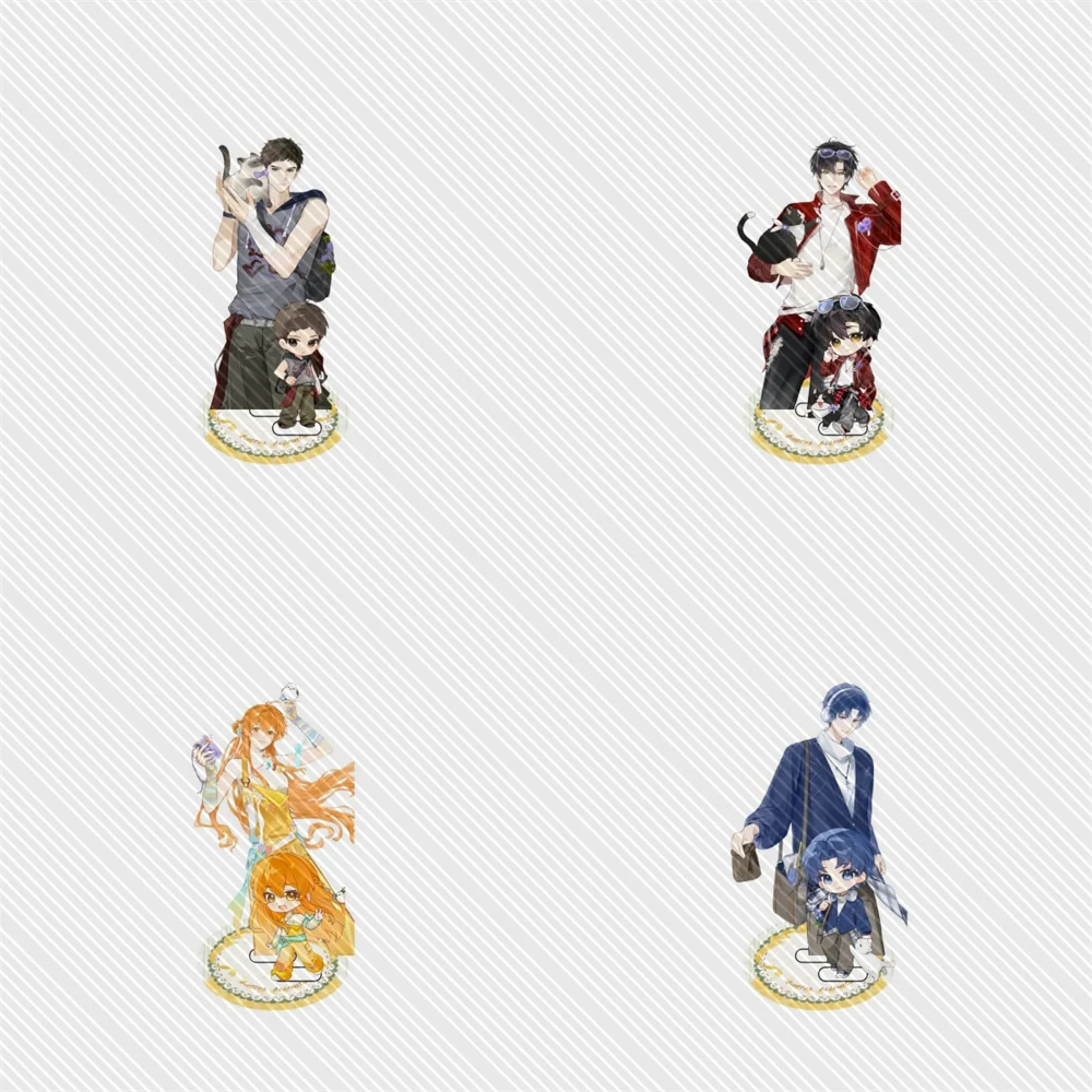15CM Hot Anime The King's Avatar Acrylic Keychain Stand Model Cosplay Characters Ornament Accessories Goods Christmas Gifts