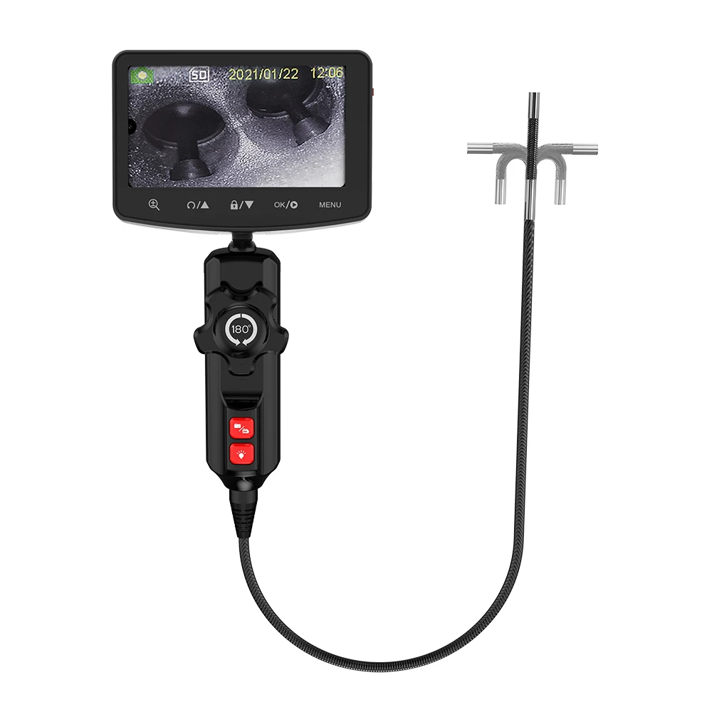 Semi Rigid Multi Function Diagnostic Toolarticulating Borescope 3.9mm Module Borescope Inspection Camera 360 3.9 mm