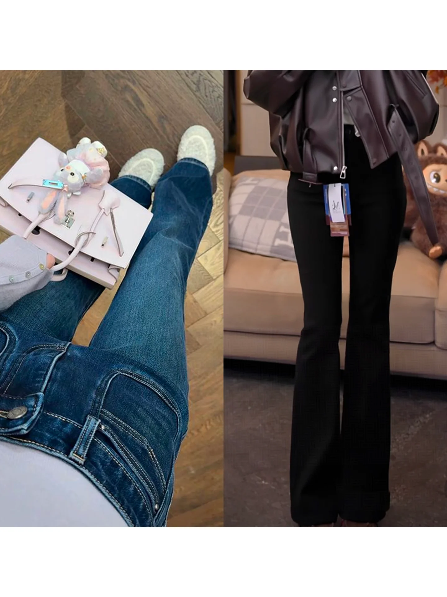 

Женские джинсы с высокой талией, утепленные, из эластичной ткани, с эффектом похудения и удлинения ног, волшебные брюки для повседневной носки, из хлопкового денима