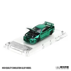 TIME MICRO 1:64 GTR34 Gift box edition Painting Alloy Car Model Model Car Collection& Display& Gift