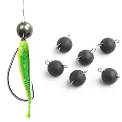 Matte Black Fishing Tungsten fall High Quality Hook Connector Line Sinkers Hook Connector Weights Additional Weight Sinker