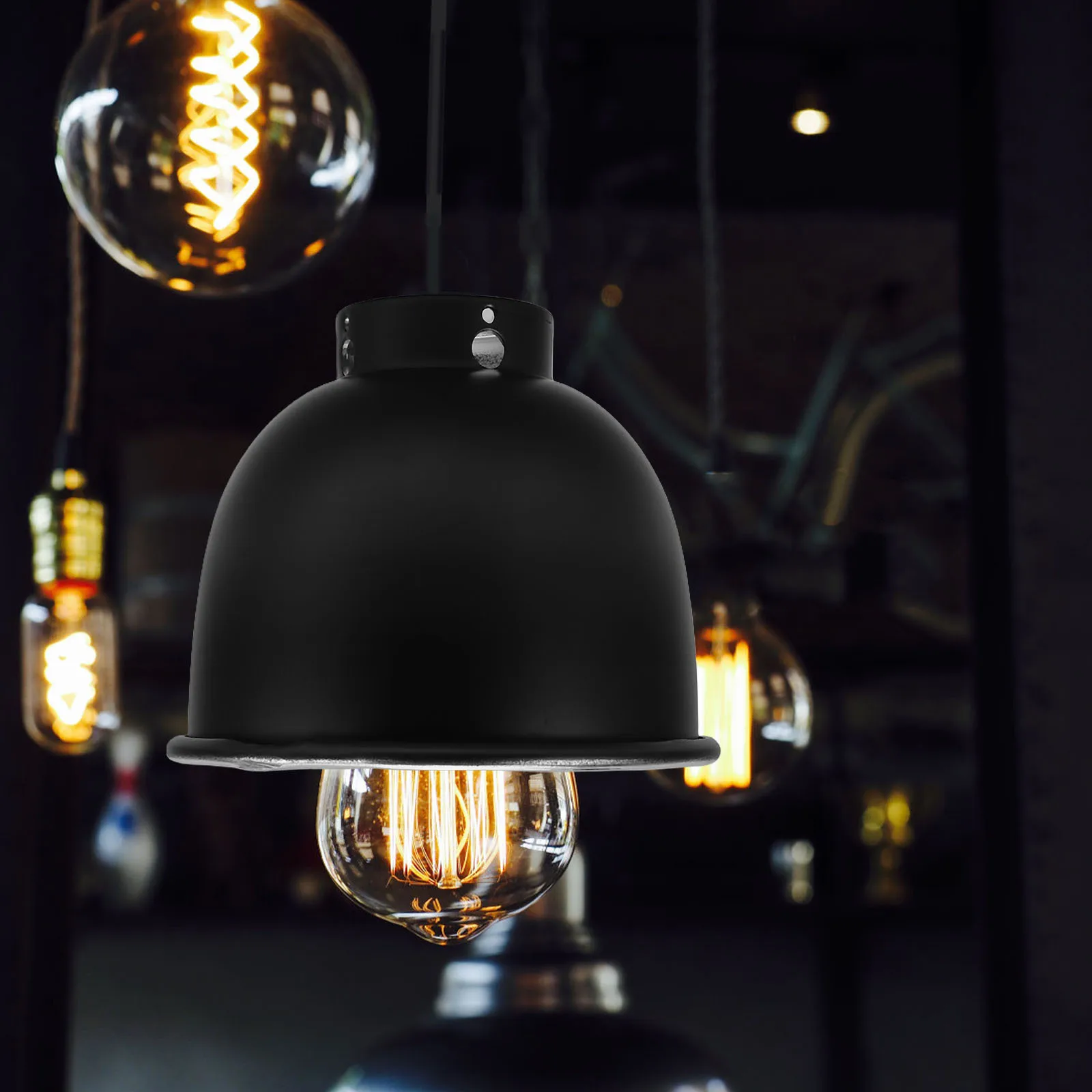 

Reptile Heat Lamp Dome 5.5 Inch Metal Reflective Cover Lamp Shade Guard Light Fixture for Terrarium Pet Habitat