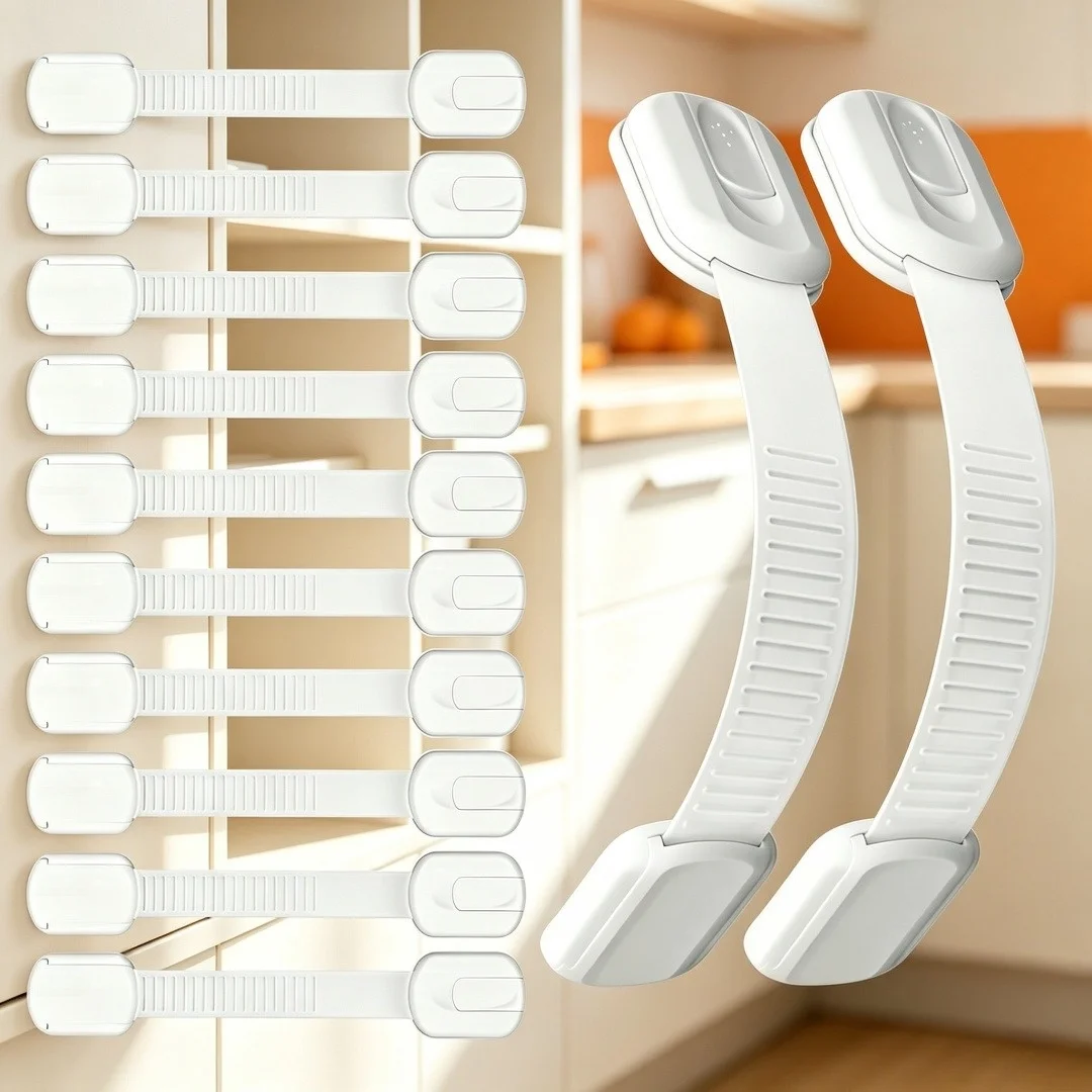 Anti baby adhesive tape lock，drawer anti child cabinet lock，microwave oven，oven，refrigerator，toilet lid，no drilling required