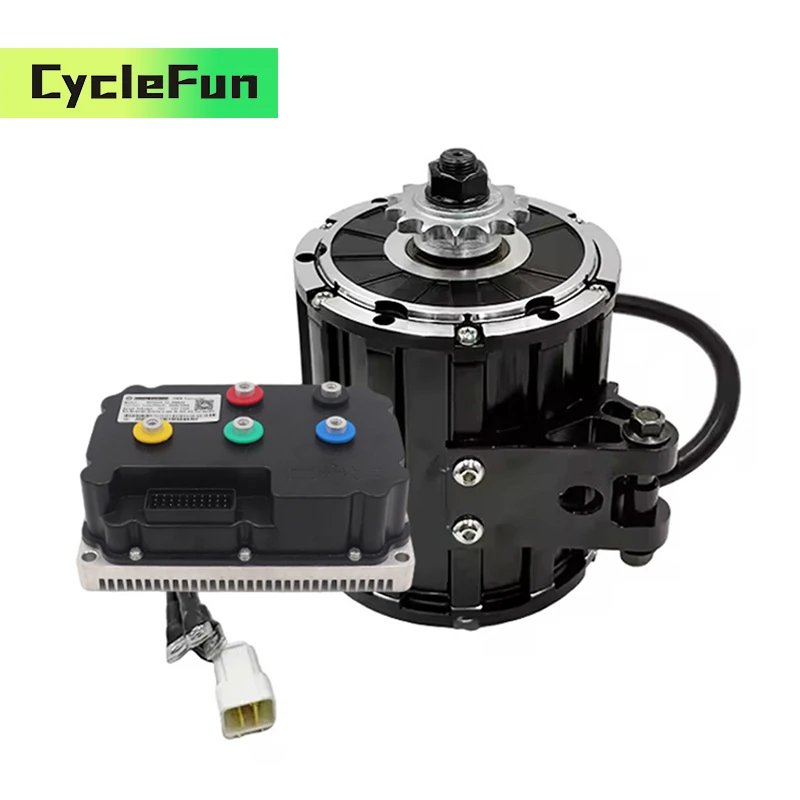 

QS120 2 кВт 72 В PMSM датчик Холла двигатель среднего привода 4600 об/мин 70 часов с контроллером Fardriver ND72360 для электрических мотоциклов, скутеров