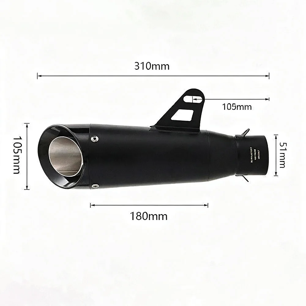 Für Yamaha MT-07 FZ07 YZF R7 2021-2025 Auspuffanlage 51mm Schalldämpfer Auspuffrohr Auspuffrohre – Detail 3