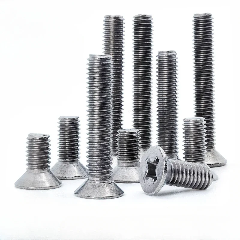 10 PCS M1.6 M2 M2.5 M3 M4 M5 M6 M8 x 3 4 5 6 8 10 12-50 TA2 GR2 Titanium Phillips Countersunk screw Bolts