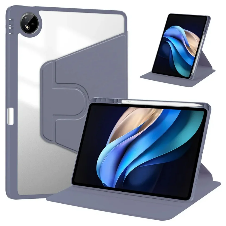 

360 ° Вращающийся чехол для OnePlus Pad 3, чехол с держателем для ручек для OnePlus Pad 3, 13,2 дюйма, 2025 г., горизонтальная/вертикальная подставка, чехол