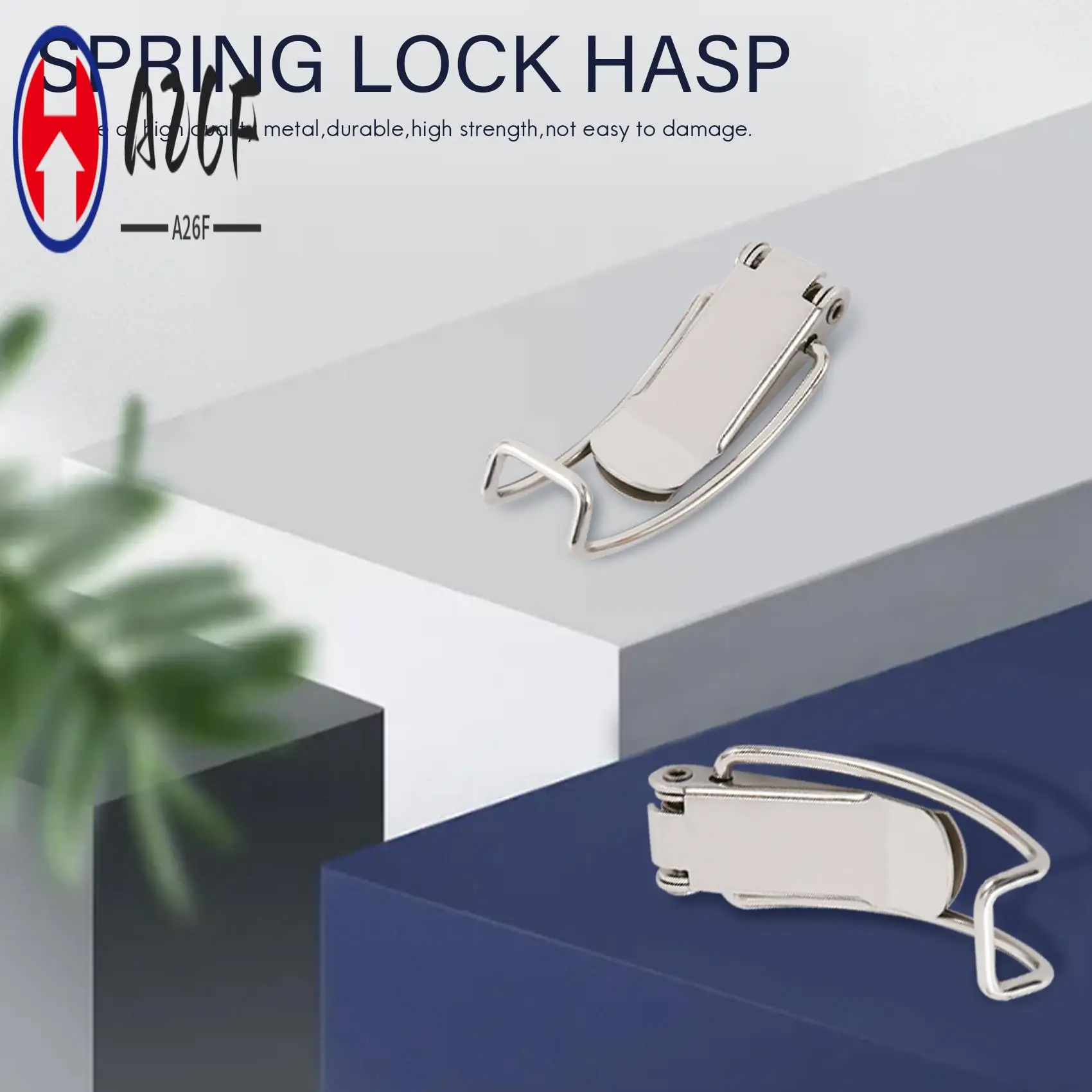 A26F-roestvrijstalen veergrendel 304 roestvrijstalen kast Kast veerslot Hasp Transportbox Torengesp