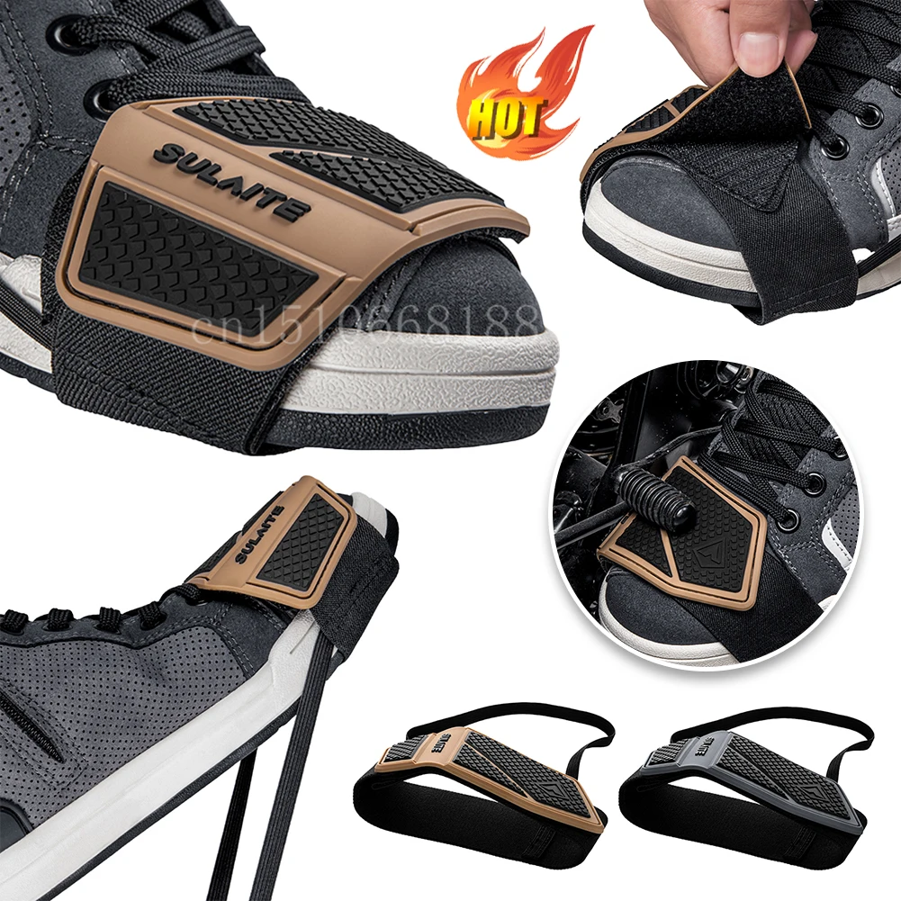 

SULAITE Motorcycle Shift Pad Gear Shoe Cover Durable Lightweight Boot Protector Adjustable for Riding Moto Accessories