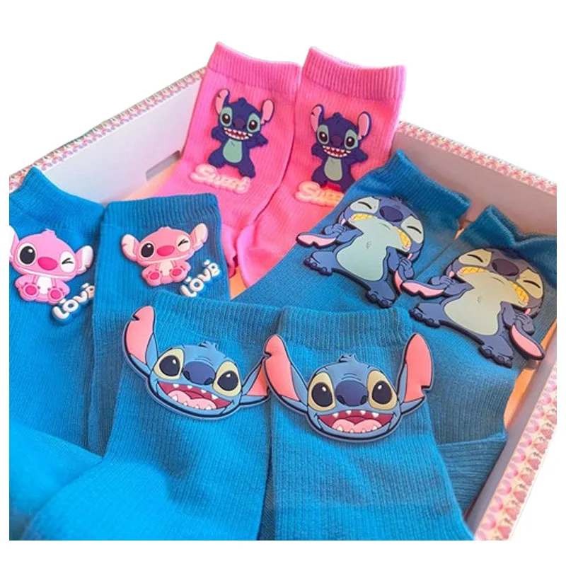 

Cute cartoon monster socks, mid-calf socks with soft and cute cartoon dog design, casual cotton socks