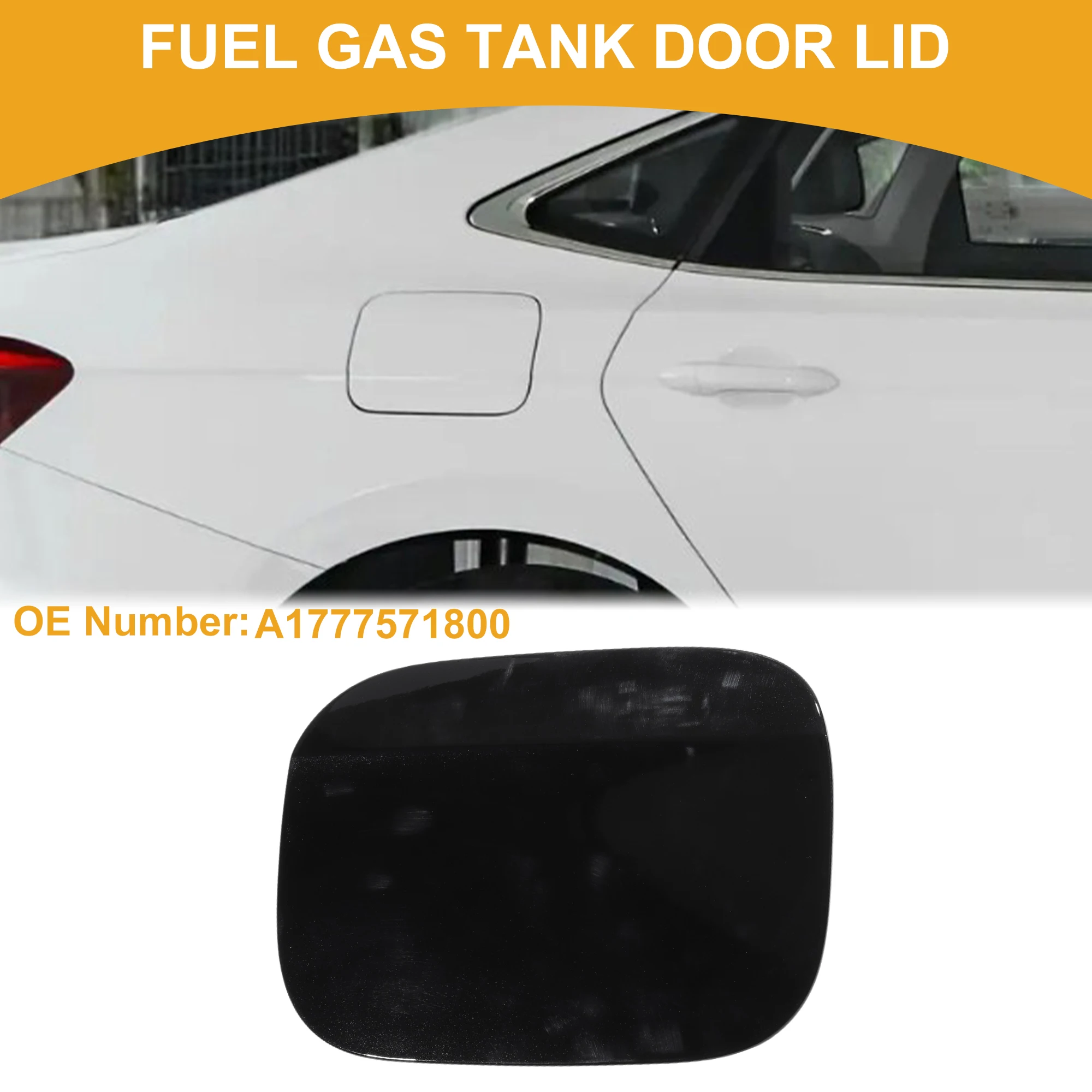 

UXCELL Fuel Tank Door Cap for Mercedes-Benz A180 19-21 Clip Type No.A1777571800 Black
