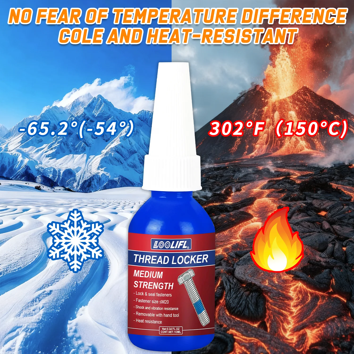 

Средство для блокировки резьбы синяя 10 мл, подходит для машин, автомобилей и электронных продуктов - предотвращение ослабления винтов.