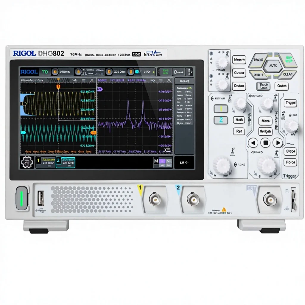 RIGOL DHO802 Advanced Ultra-High Resolution Digital Oscilloscope with High Performance and Precise Signal Analysis