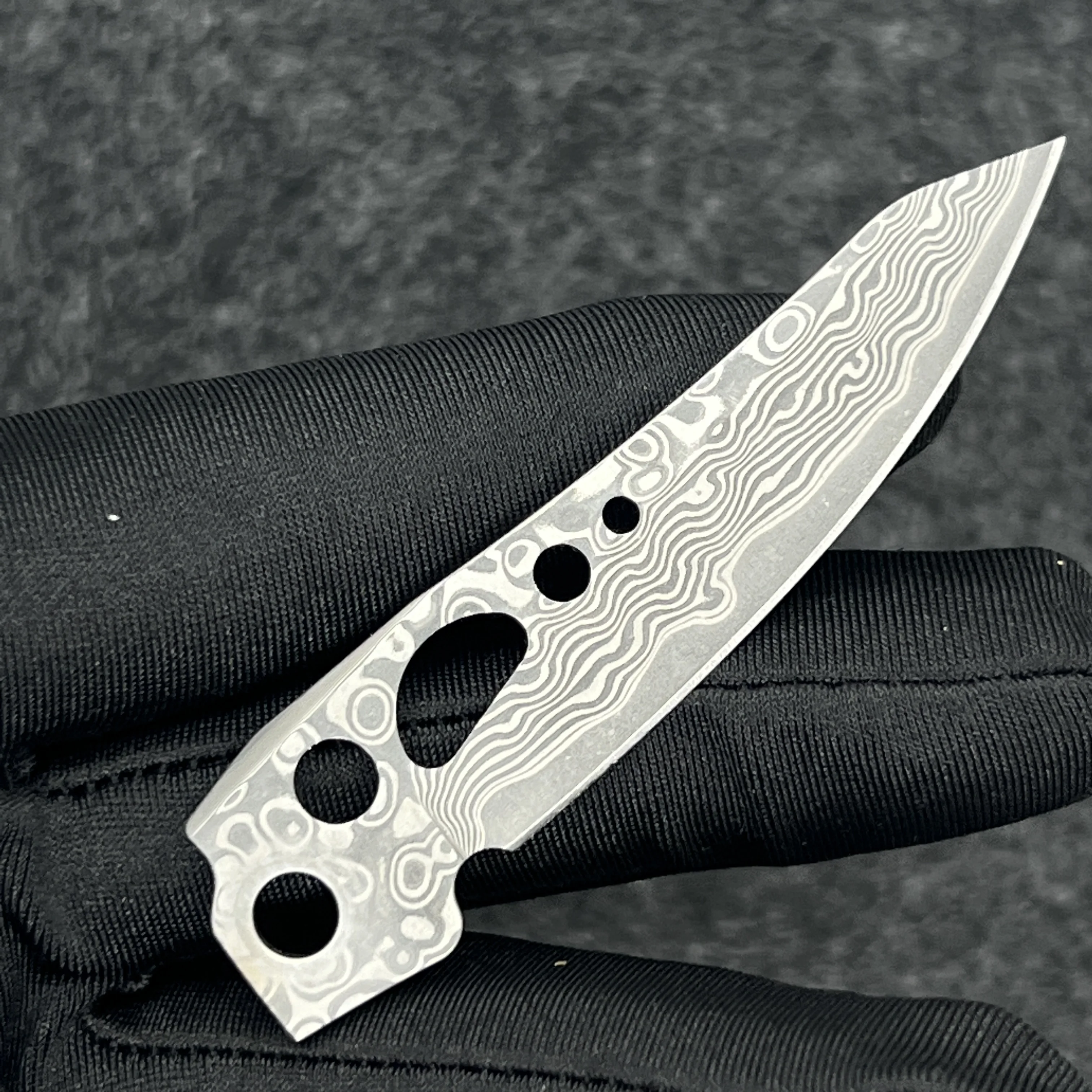 1 Pcs Replaceable VG10 Damascus steel Blade For Leatherman Skeletool Main Knife Part DIY Accessories