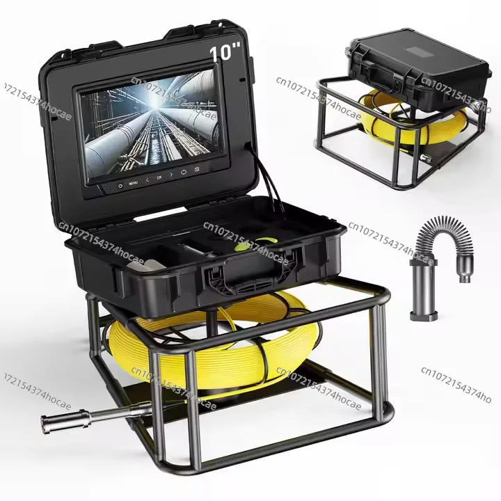 

industrial sewer pipe endoscope camera IP68 waterproof 10 inch screen 12LEDs 23mm 20m 145 cheap endoscope