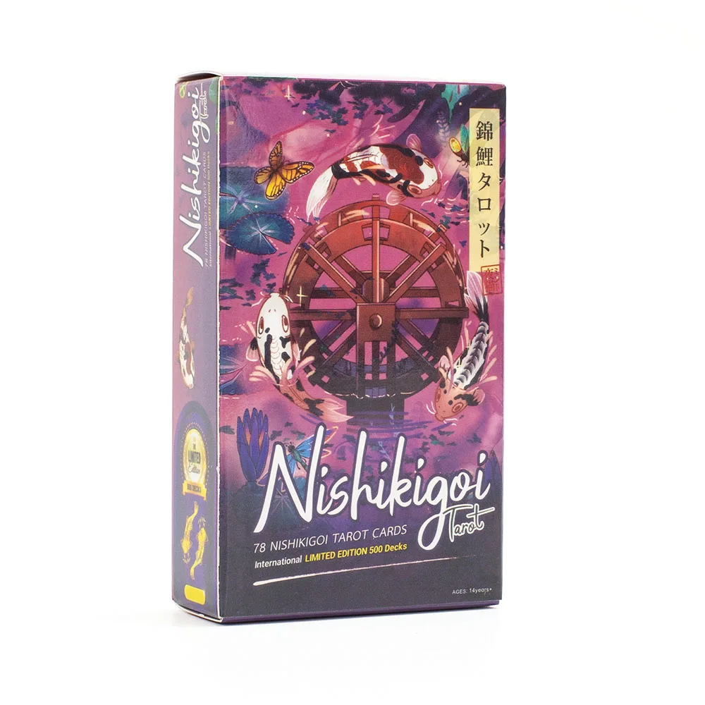 Nishikigoi Tarot 78 sztuk 10.3*6cm wersja angielska wróżenie zestaw gier planszowych Party karty astrologiczne wyrocznia