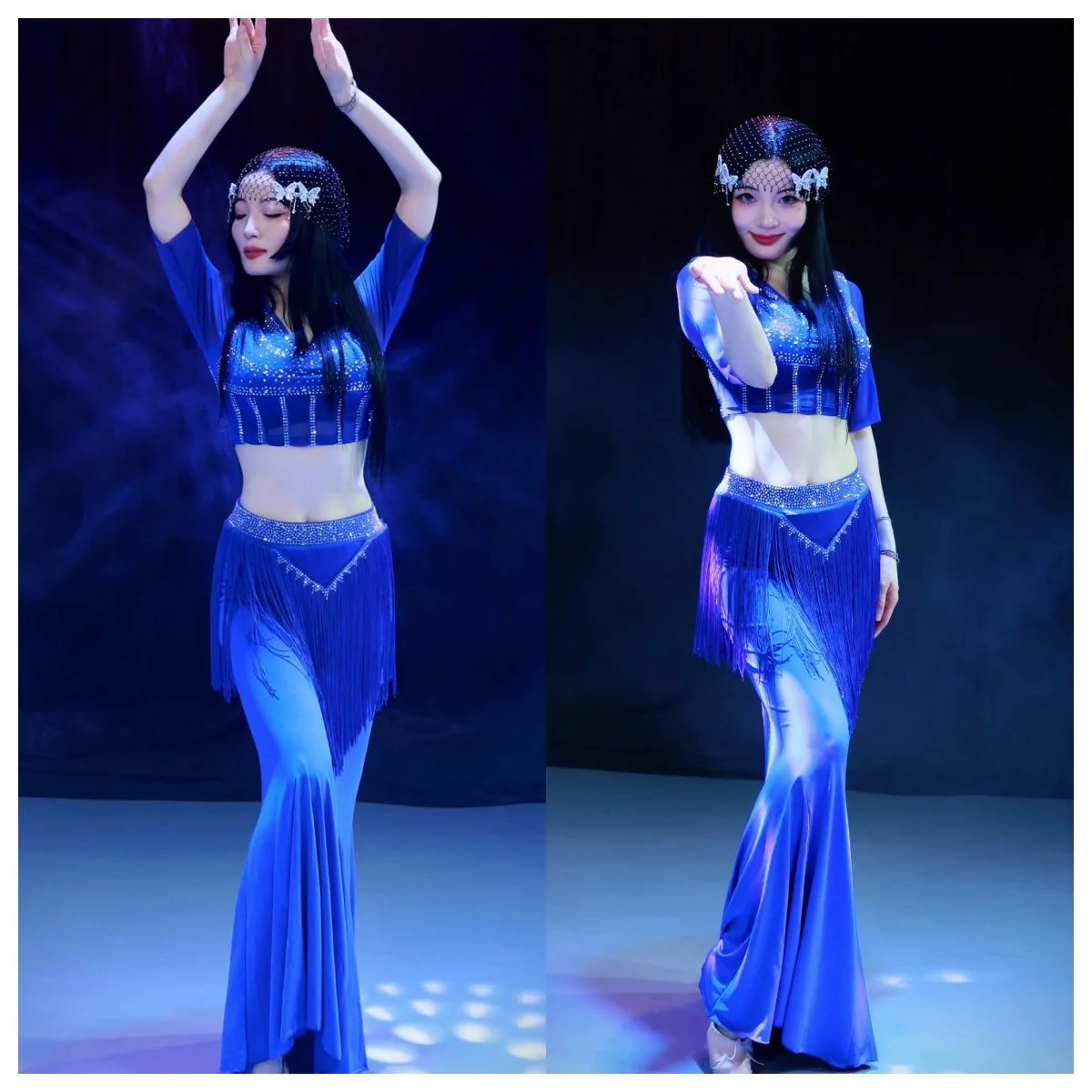 2026 adult women's bellydance competition outfit sexy temperament performance clothes oriental belly dance costume set