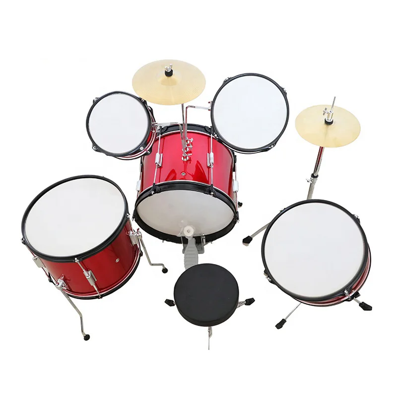 

Wholesale Musical Instrument Toy Jazz Drum Set Drum Kit With High Quality For Kid