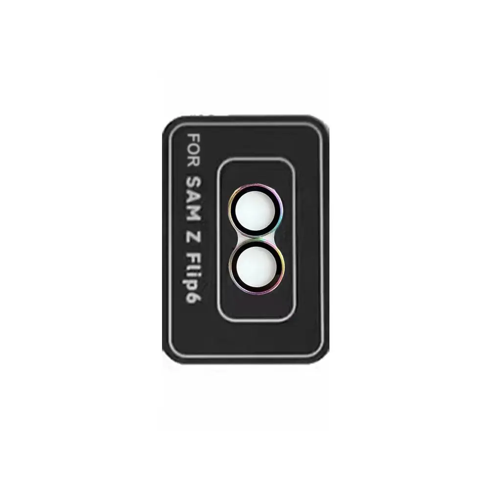 Per Samsung Z Fold 6/flip 6 obiettivo in metallo per telefono cellulare copertura in metallo pellicola protettiva per obiettivo della fotocamera posteriore HD B2E4