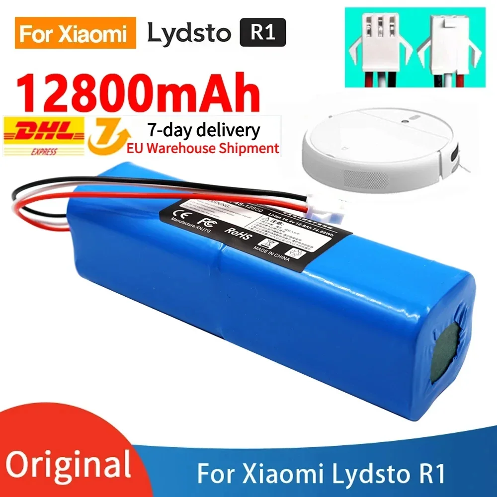 100% New Original Lydsto R1 Rechargeable Li-ion Battery Robot Vacuum Cleaner R1 Battery Pack with Capacity 12800mAh