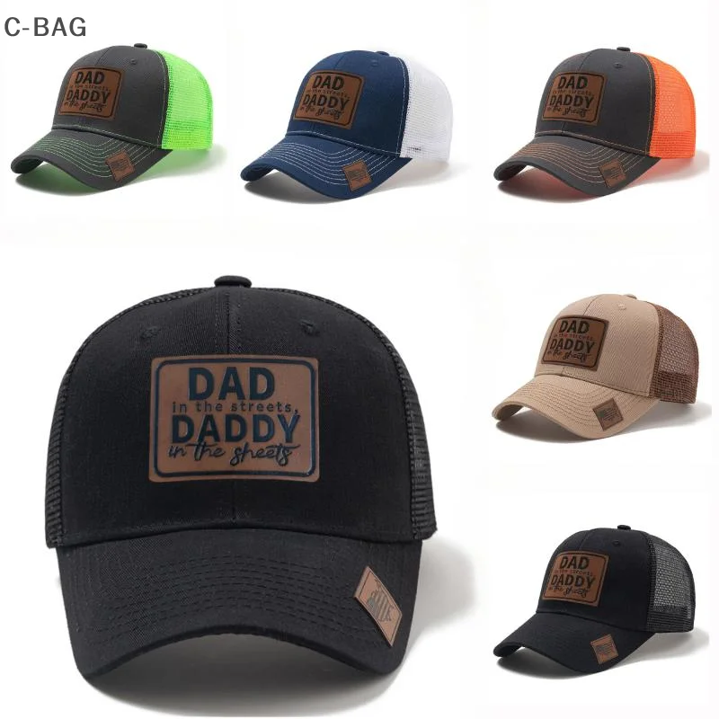 Summer Mesh Baseball Cap Women Men DAD Letter Patch Snapback Hat Casual Breathable Unisex Street Hip Hop Trucker Caps
