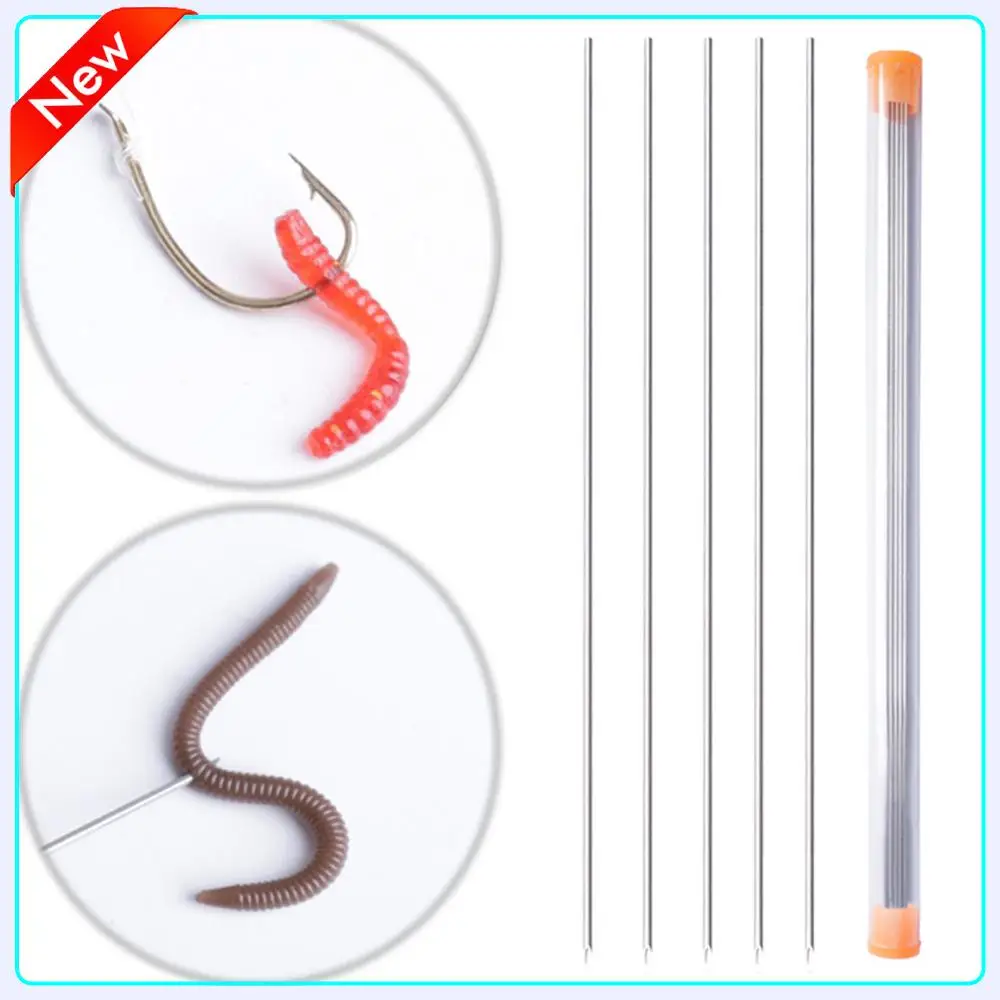 5 قطعة ربط دودة الأرض إبرة دودة الصيد إبرة الفولاذ المقاوم للصدأ الصيد تزوير إبرة الصيد الطعوم أداة أدوات الصيد