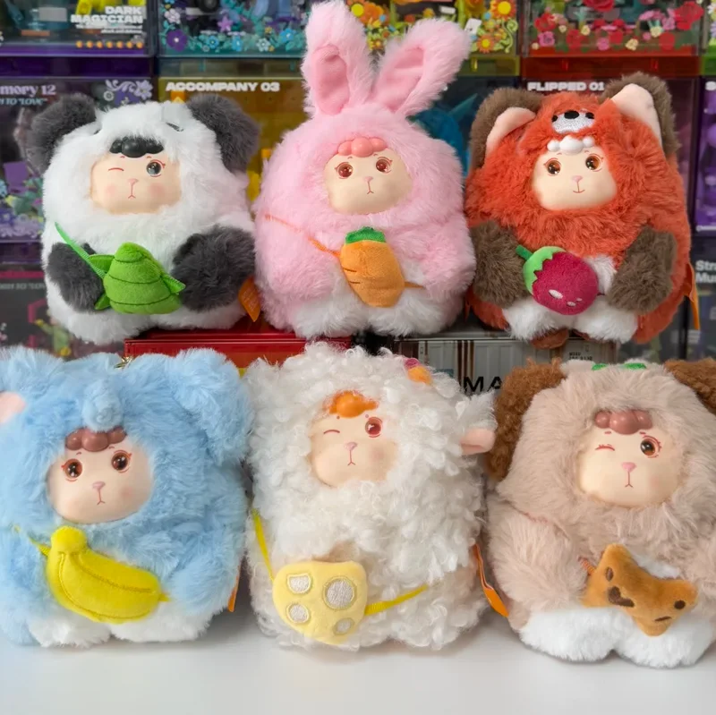 

Bafengte Little Lamb Dream Town Series Blind Box Chubby Vinyl Plush Doll Collectible Toy Desktop Decor Mystery Gift