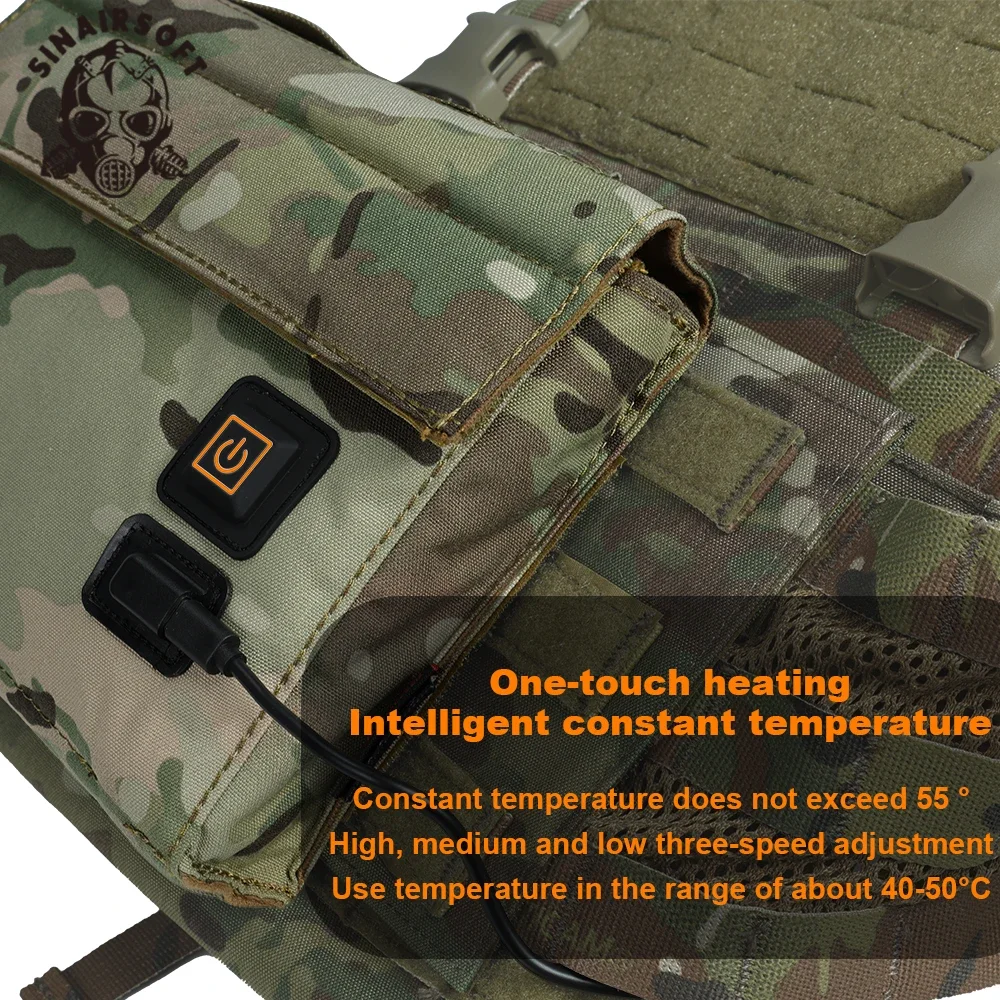 SINAIRSOFT Tactical Magazine Warmer Pouch Multifunctional IPSC Outdoor Hunting USB Power Bag Adjustable M4 9mm Airsoft Gear image 3