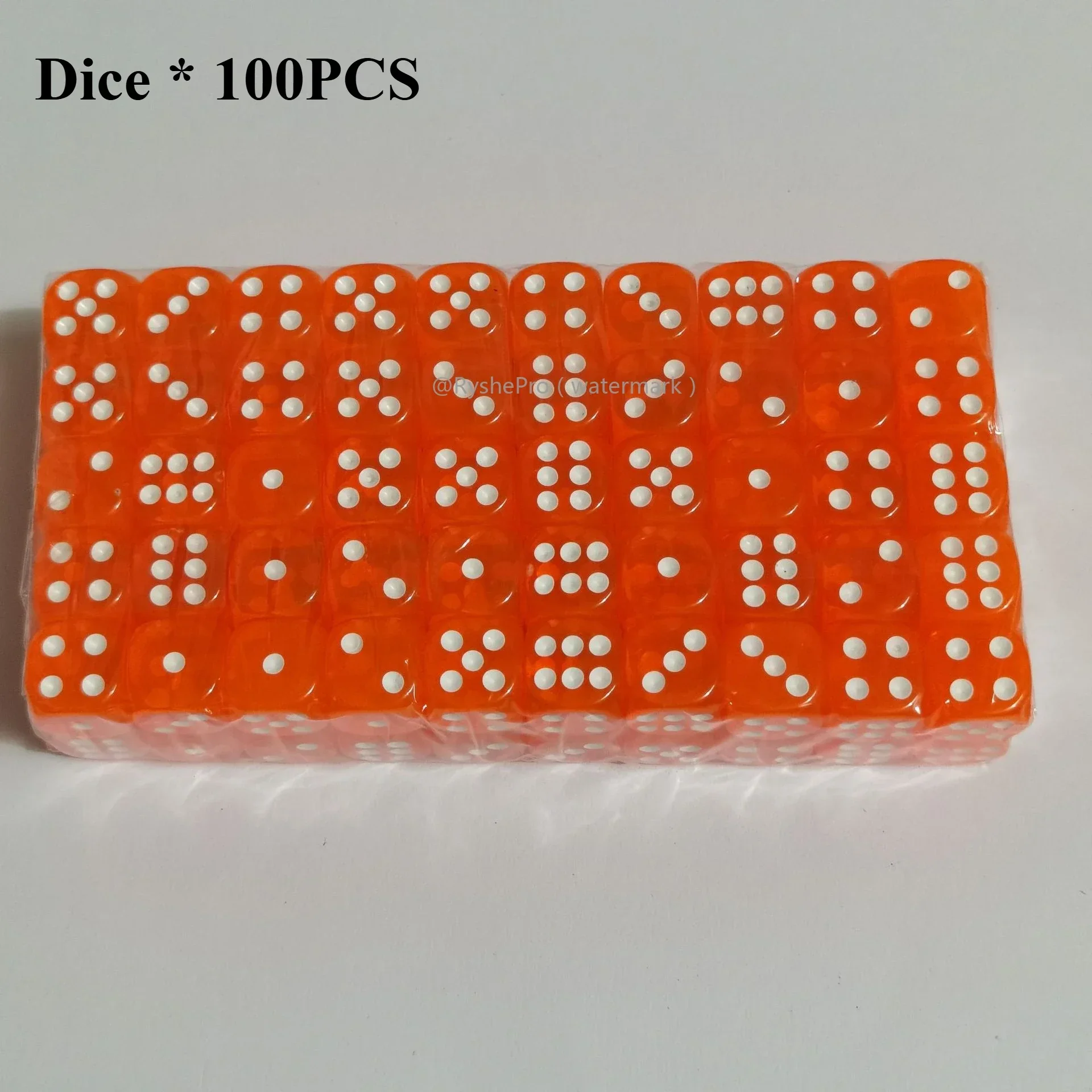 100 Stück farbige Würfel, 14 mm, 6-seitig, mit Acrylmaterial, Standard-Spielwürfel-Set für Brettspiele, Partys, Klassenzimmer, Mathewürfel