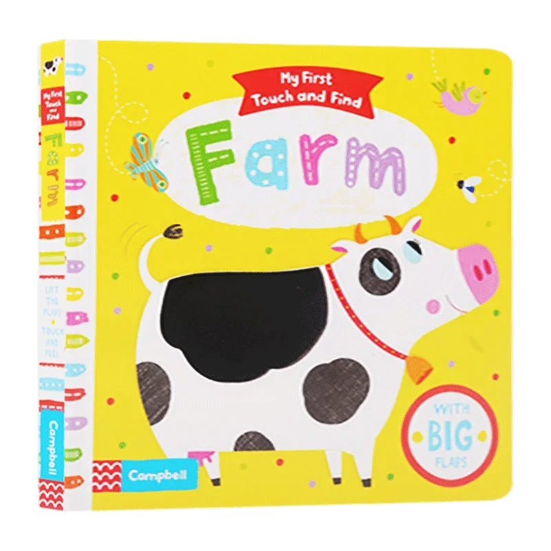 My First Touch and Find Farm,Baby Children's books aged 1 2 3, English picture book, 9781509852536