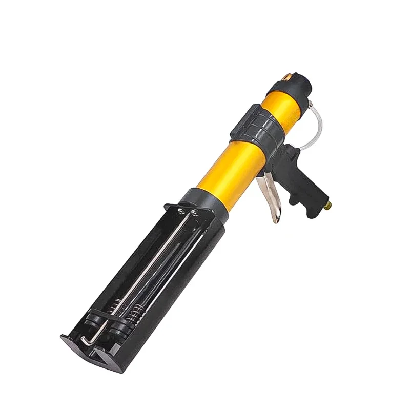 pneumatic double cylinder AB mixing glue gun sealing glue gun door and window corner glue seam sealing machine view 6