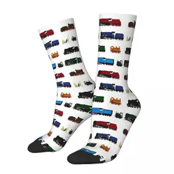 Iconic British Steam train Socks uomo uomo donna calze primaverili stampate