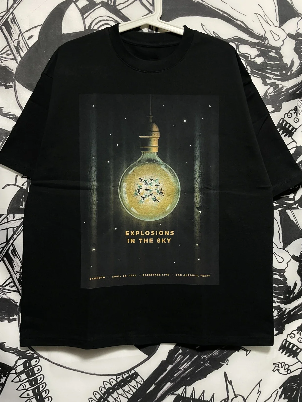 

Explosions in The Sky Band Summer Hip Hop Rock High Street Cotton Loose Men's and Women's Short Sleeve T-Shirt